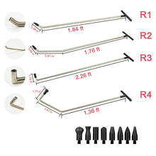 Load image into Gallery viewer, PDR Tools Newly Design Hook Tools Push Rod Black Car Crowbar Paintless Dent Repair Tools Kits Ding Hail Puller Set

