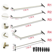Load image into Gallery viewer, PDR Tools Newly Design Hook Tools Push Rod Black Car Crowbar Paintless Dent Repair Tools Kits Ding Hail Puller Set
