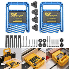 Load image into Gallery viewer, Extended Feather Loc Board Set Double Featherboards Miter Gauge Slot Woodworking Tools for Engraving Machine Circular Saw Table

