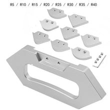 Load image into Gallery viewer, Router Table Corner Jig Radius Chamfer Profile Template Kit  R rounded beveled template for Trimming machine Woodworking tools
